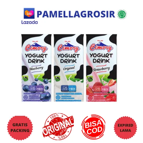 CIMORY UHT YOGURT DRINK STRAWBERRY BLUEBERRY ORIGINAL 200 Ml Lazada