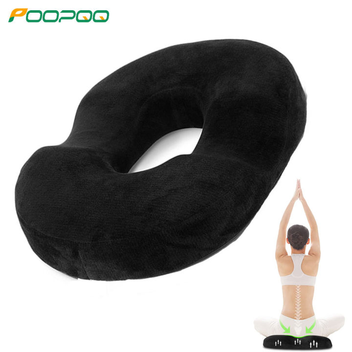 1PC Donut Pillow Hemorrhoid Tailbone Cushion Large Black Seat Cushion