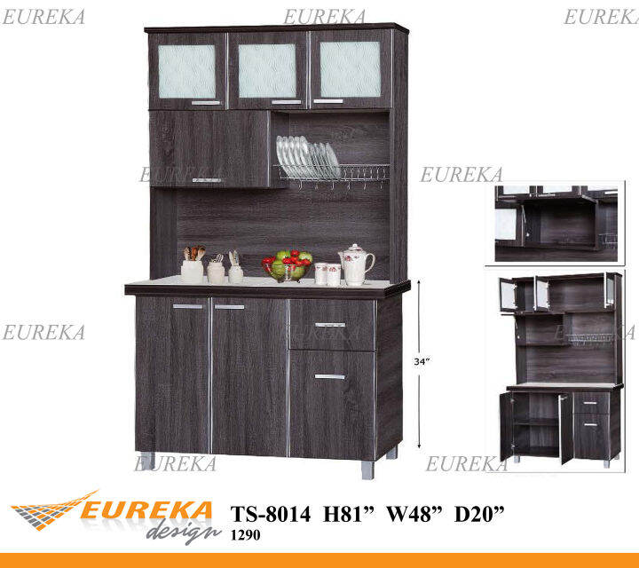 Eureka Ft Tall Kitchen Cabinet Xxl Size Kabinet Dapur Almari Pinggan