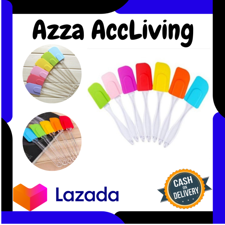 Azza AccLiving Spatula Silikon MINI Pengaduk Kue Adonan Anti Lengket