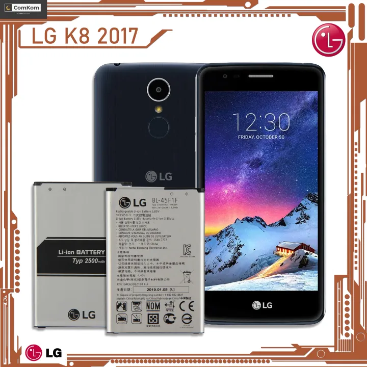 Original Battery For LG K8 2017 Compatible With X210 Model BL 45F1F