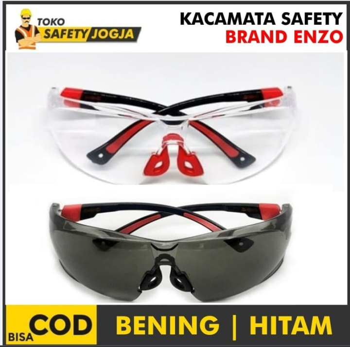 Kacamata Safety Apd Fashion Sporty Glasses Anti Fog Uv Resistant Enzo