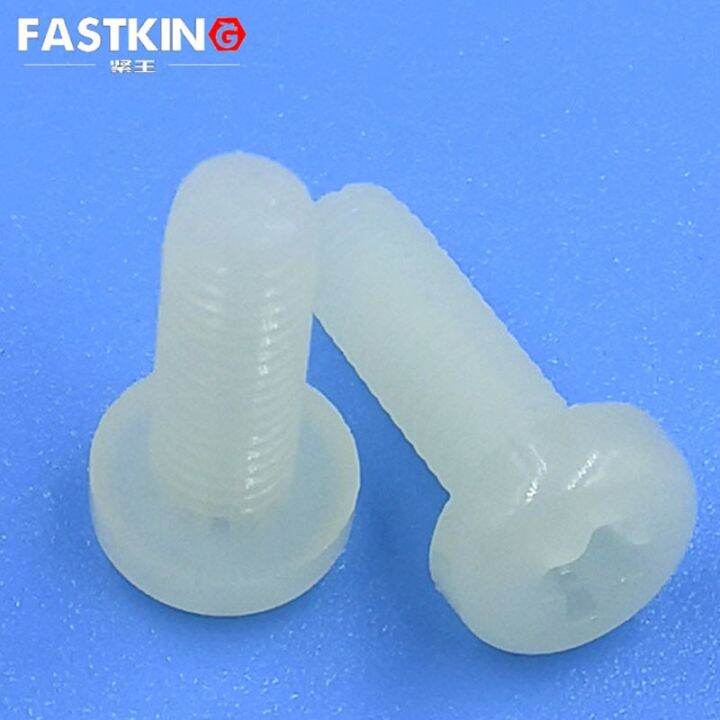 20Pcs Bag Nylon Machine Screw M2 M2 5 M3 White Plastic PA66 Insulation