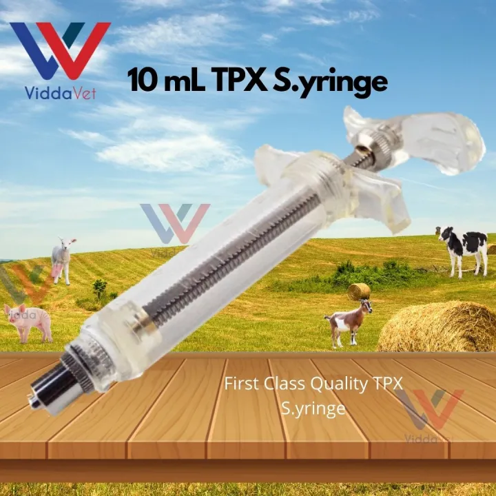 Ml Fiberglass Syringe Heavy Duty With Dosage Lock Veterinary Syringe