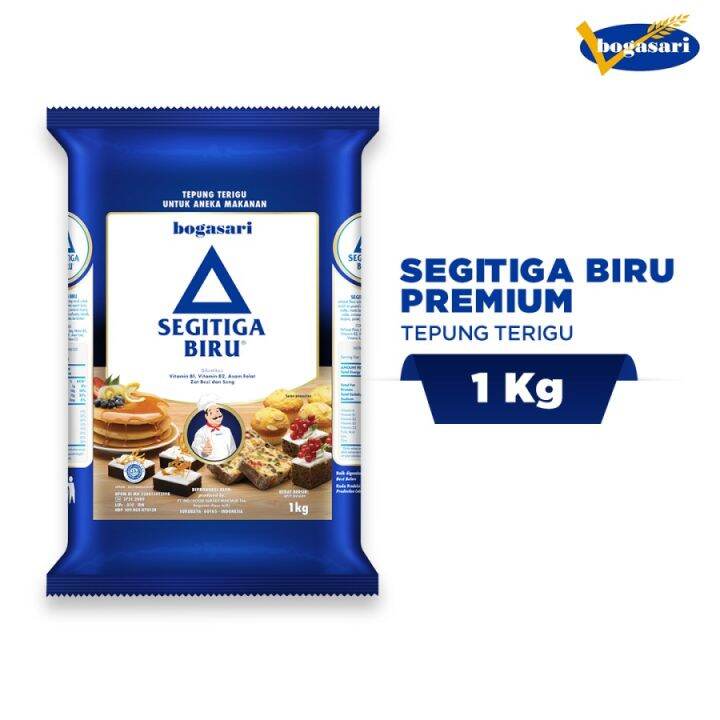 Tepung Terigu Segitiga Biru 1 Kg Lazada Indonesia