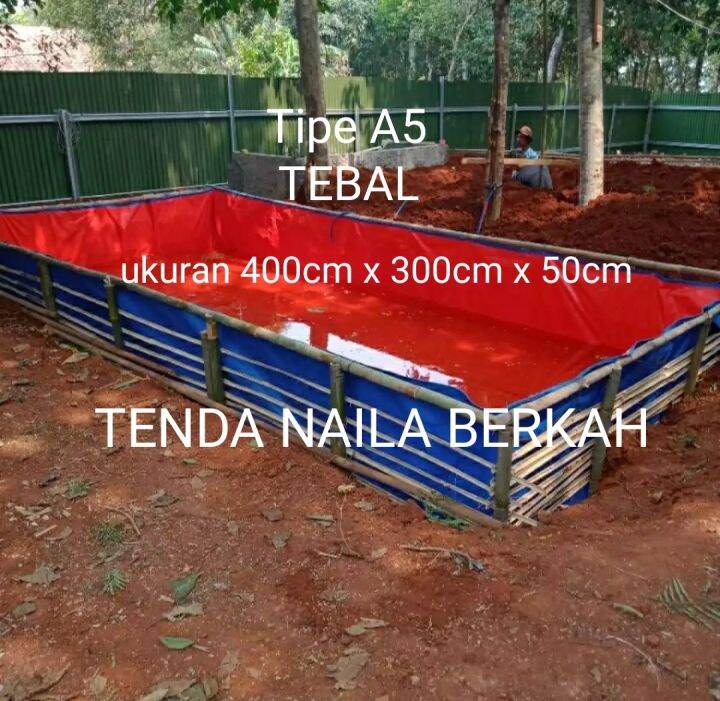 Kolam Terpal Ikan Kotak Ukuran Cm X Cm X Cm Bahan Korea