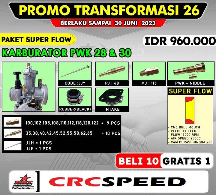 Super Flow BRT Karburator Karbu PWK 28 PWK 30 GEN 2 Lazada Indonesia