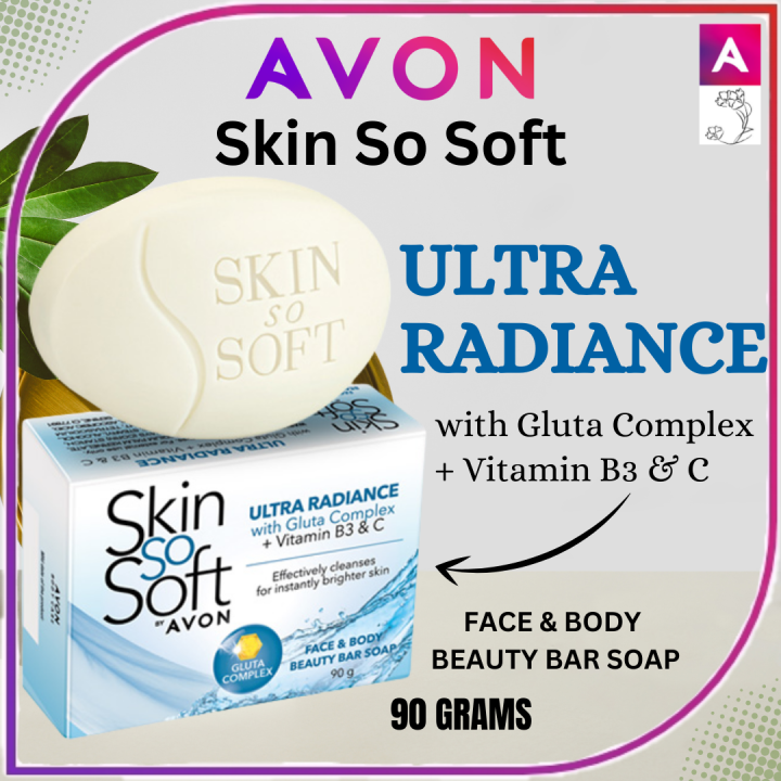 AVON SKIN SO SOFT ULTRA RADIANCE With Gluta Complex Vitamin B3 C