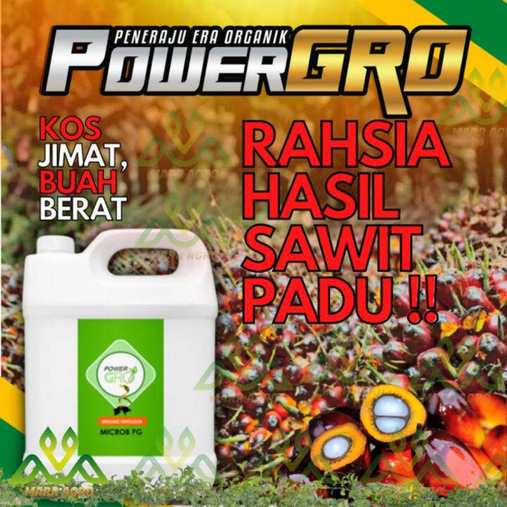 FREE POS SM Baja Sawit PowerGro Microb PG 4 Litre Baja Foliar Semburan