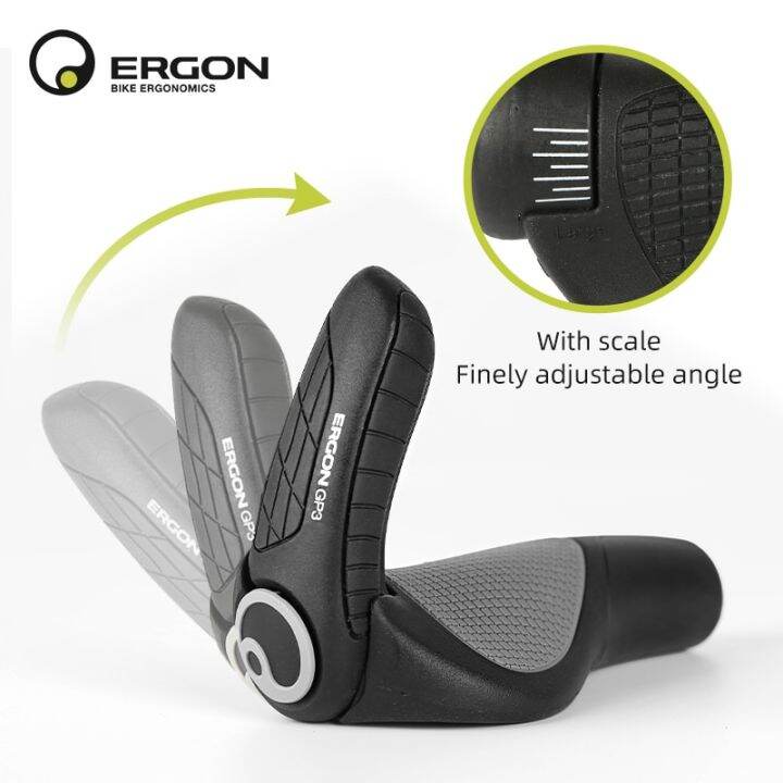 ERGON Mountain Bike Handlebar Grips GP1 GP3 GP5 Bicycle Bar End Mount