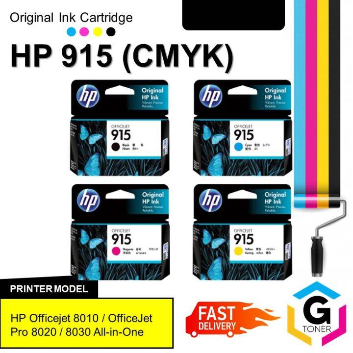 Hp Black Cyan Magenta Yellow Original Ink Cartridges Lazada