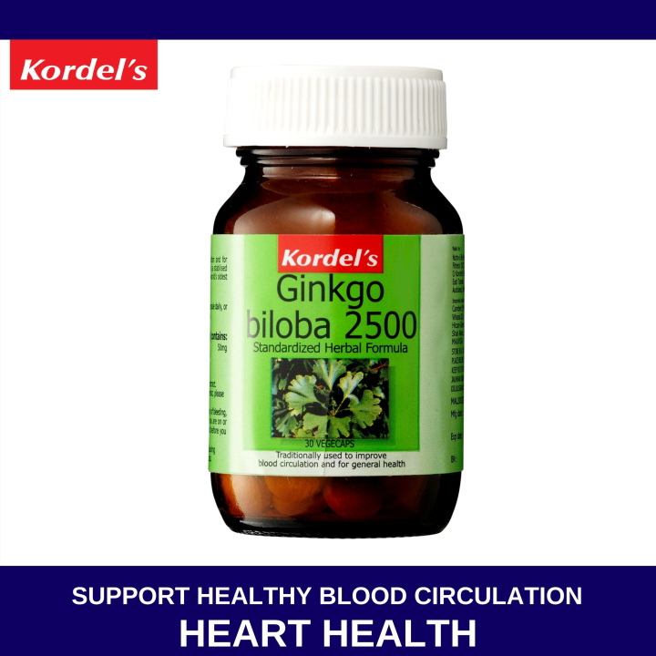 Exp 7 26 Kordel S Ginkgo Biloba 2500 30 Capsules For Heart Health