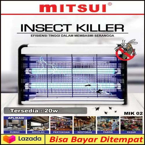 Lampu Alat Pembunuh Nyamuk Pest Control Lamp Insect Killer Mitsui MIK