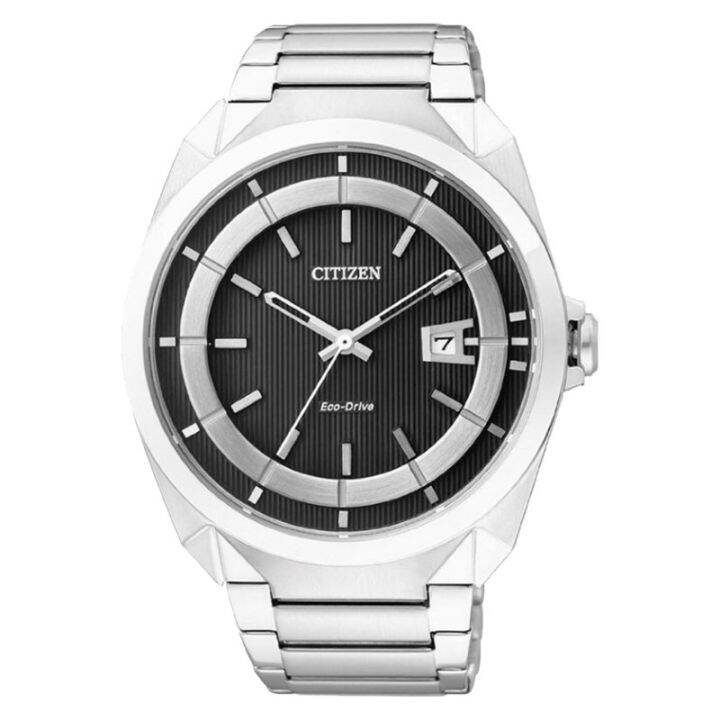 Jam Tangan Pria Citizen Eco Drive Aw E Men Black Dial Stainless