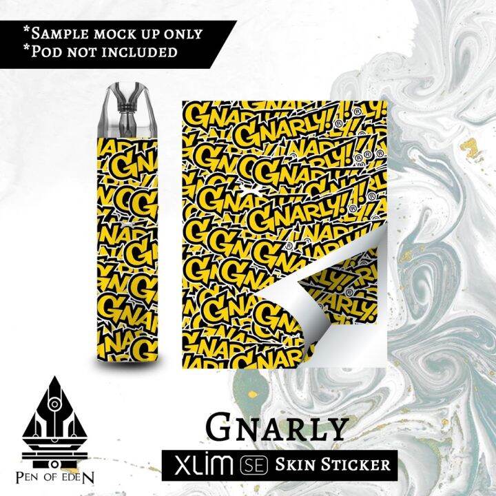 Gnarly Oxva Xlim Sticker Sticker Only Device Not Included Lazada Ph