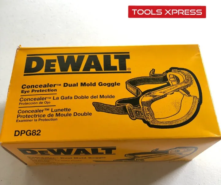 DeWALT Concealer Clear Anti Fog Dual Mold Safety Goggle Lazada PH