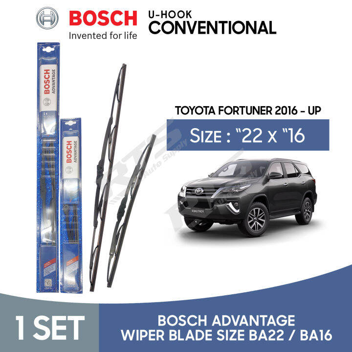 Bosch Advantage Conventional Standard Wiper Blade Toyota Fortuner