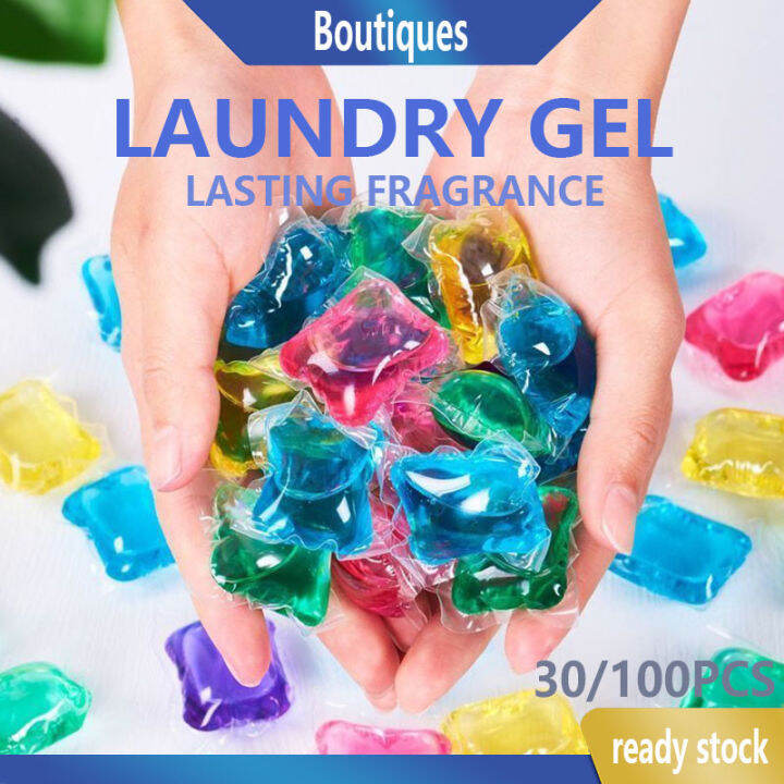 Pcs Laundry Gel Cloth Washing Bullet Beads Stains Film Bead Ball