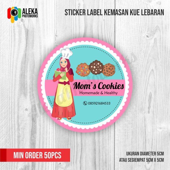 Sticker Label Kemasan Toples Kue Lebaran Lazada Indonesia