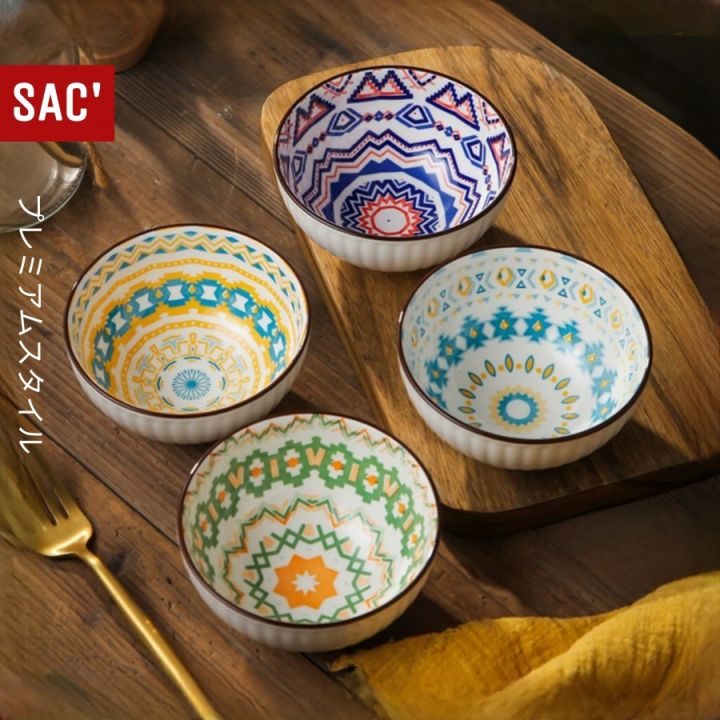 Akura Bohemian Style Bowl Mangkuk Mangkok Keramik Piring Makan Jepang