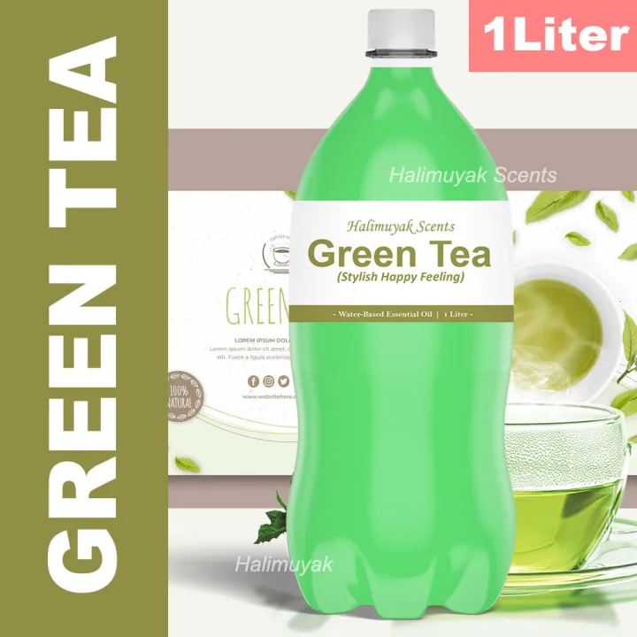 Halimuyak GREEN TEA Premium Scents 1 Liter Water Based Fragrance