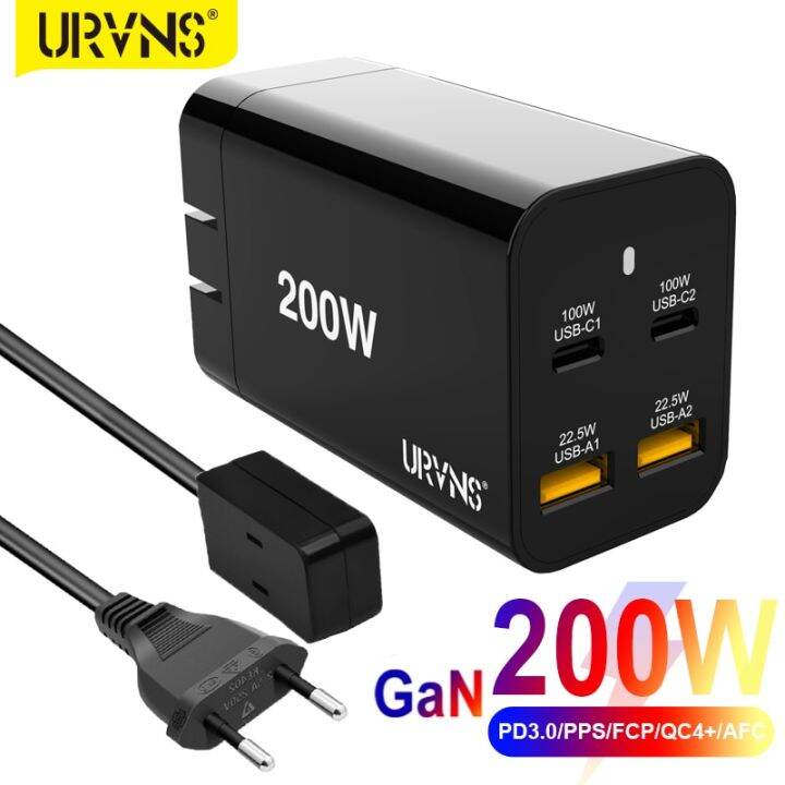 Urvns W Gan Usb C Wall Charger Power Adapter Port Pd W Pps W