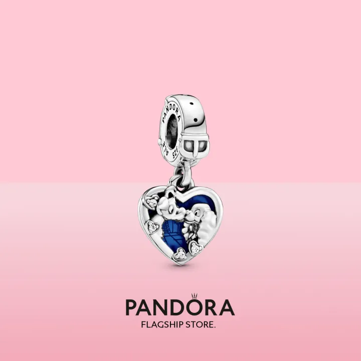 2021 Pandoras Original X Disneys Lady And The Tramp Heart Dangle Charm