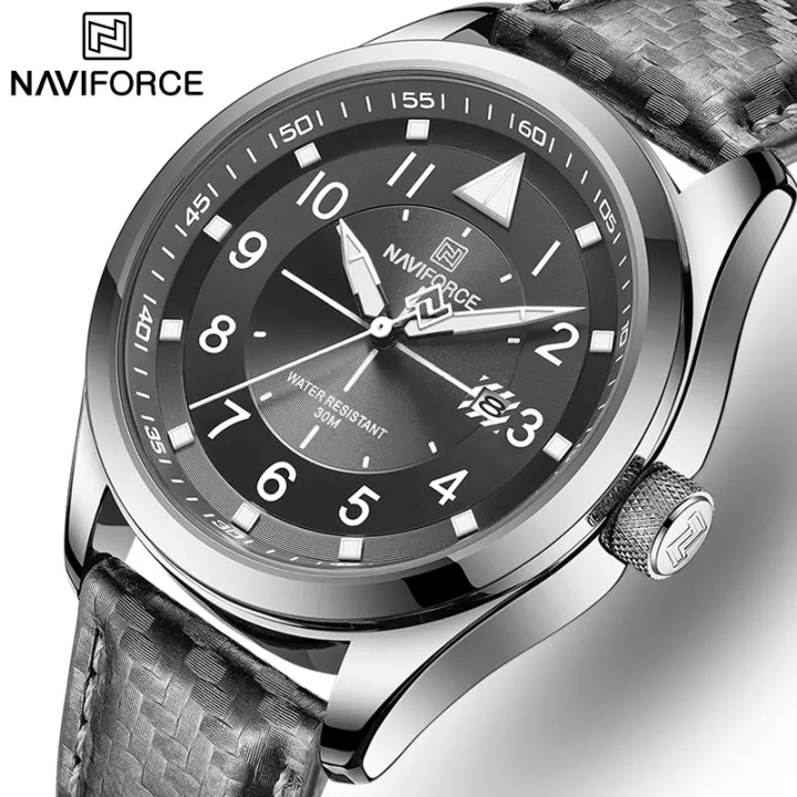 NAVIFORCE Top Luxury Brand Classic Men S Watch Creative Leather Strap