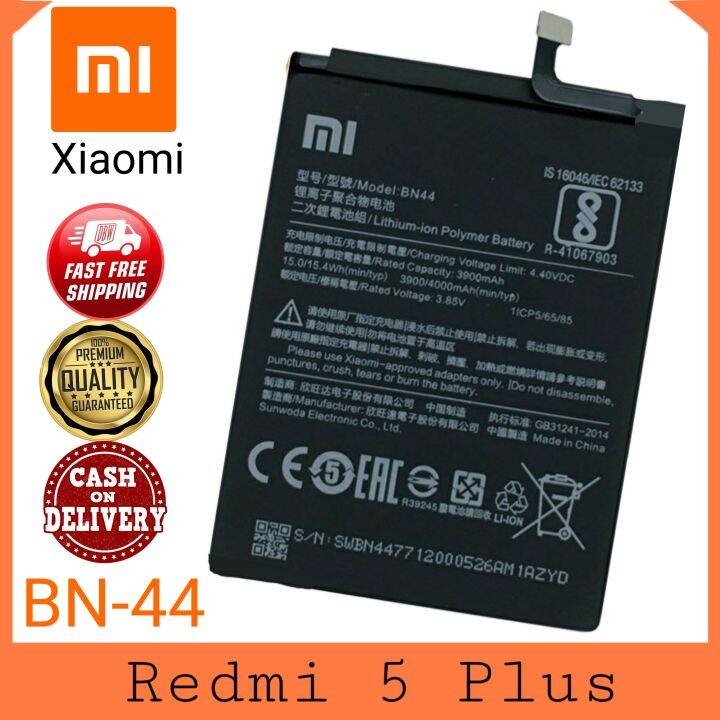 For XIAOMI REDMI 5 PLUS BATTERY BN44 ORIGINAL PREMIUM BATTERY