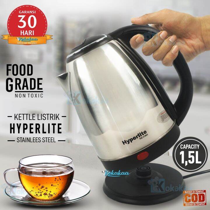 Hyperlite Kettle Listrik Teko Listrik TKE S1505 ITALIANO 1 5L Hemat