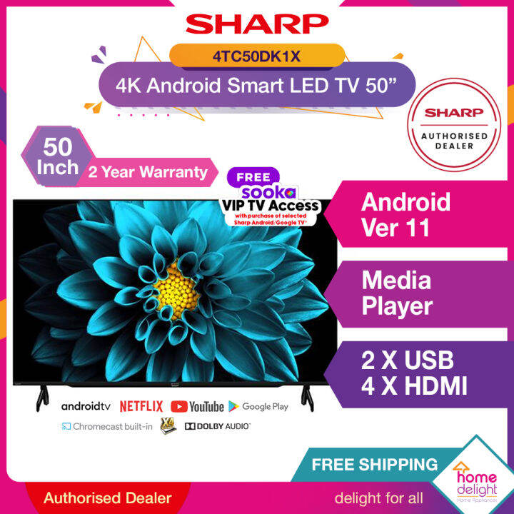 Sharp K Android Smart Led Tv Tc Dk X Lazada