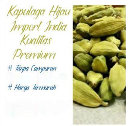 Kapulaga Hijau Import India Kualitas Bagus Isi 10 Gram Green Cardamon