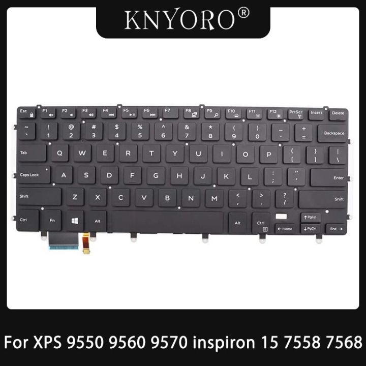 US Backlit Keyboard For Dell XPS 9550 9560 9570 Inspiron 15 7558 7568