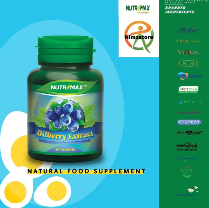 Nutrimax Bilberry Extract 30 Capsul Vitamin Mata Lazada Indonesia