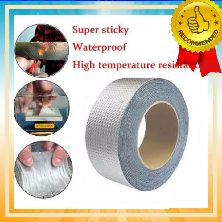 Aluminium Foil Tape Meter Super Adhesive Duct Tape Lakban Anti Bocor