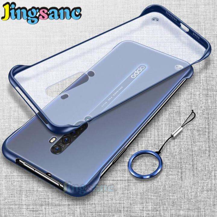 Jingsanc สำหรบ OPPO Reno 2 F Lanyard เคสโทรศพทหรฝาปดบางเฉยบ