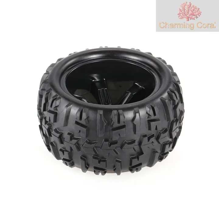 CHAR 2pcs 3 6 Inch 150mm Monster Truck Wheel Rim And Tire For 1 8