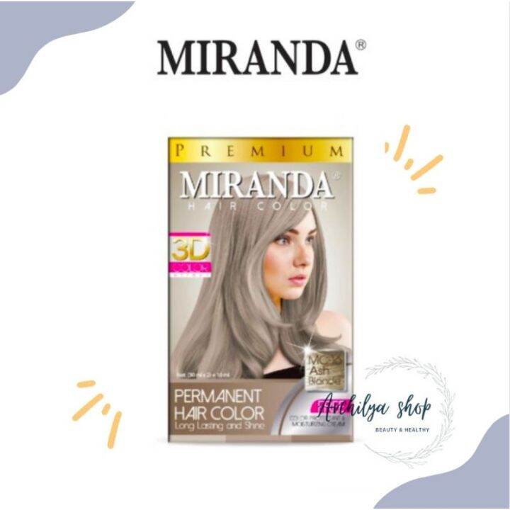 Miranda Hair Color MC 16 Ash Blonde 30 Ml Lazada Indonesia