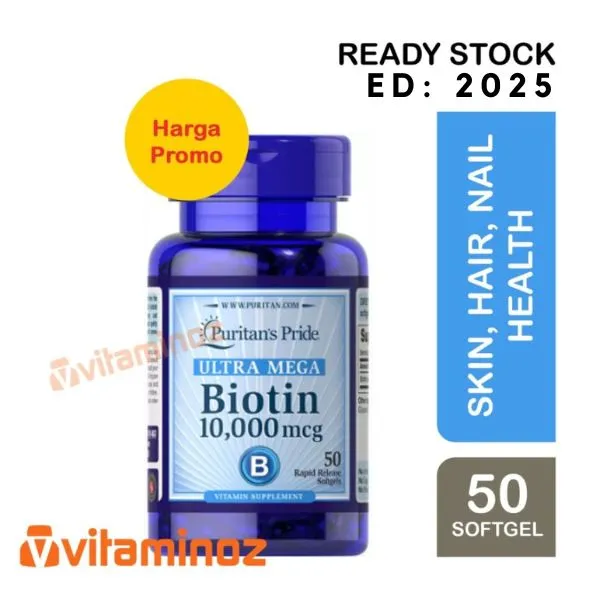 Puritan S Puritan Pride Ultra Mega Biotin Mcg Kapsul