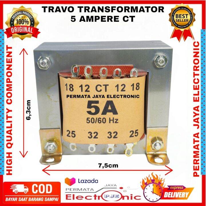 TRAVO TRAFO 5A CT 32 5Ampere CT 32V Lazada Indonesia