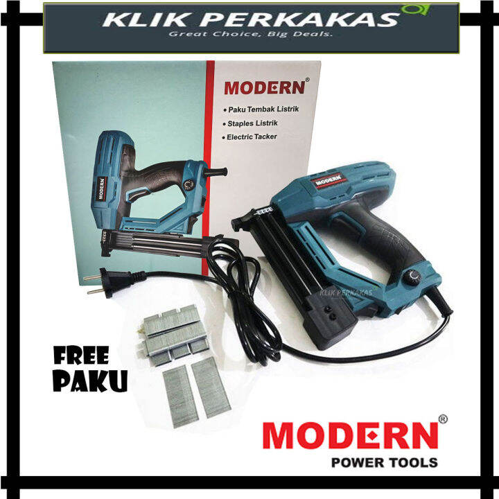 Electric Stapler Gun Modern M Fu Mesin Paku Tembak Elektrik F