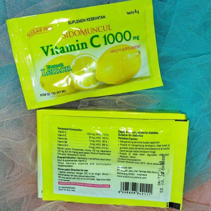 Sido Muncul Vitamin C Serbuk Lemon Jaga Daya Tahan Tubuh