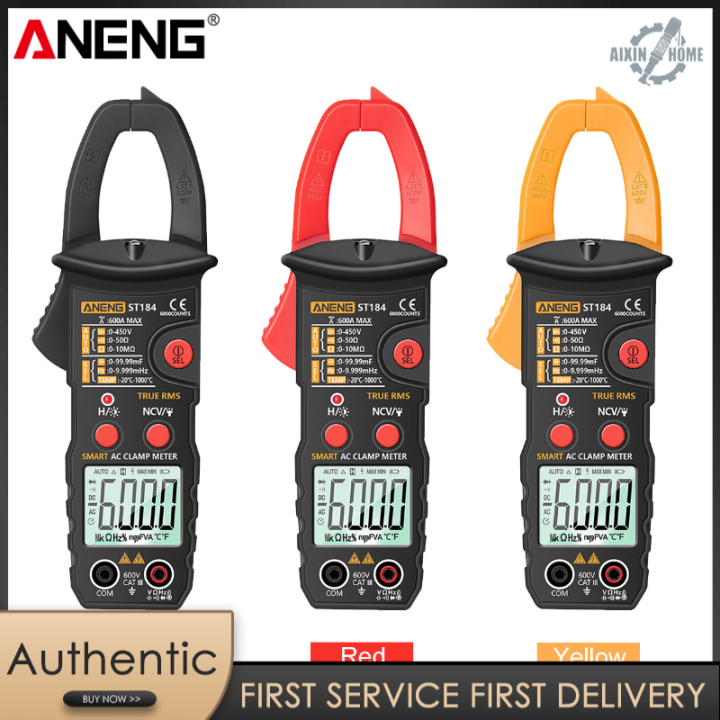 Aneng True Rms Digital Multimeter Clamp Meter Dc Ac Voltage Detector Ac