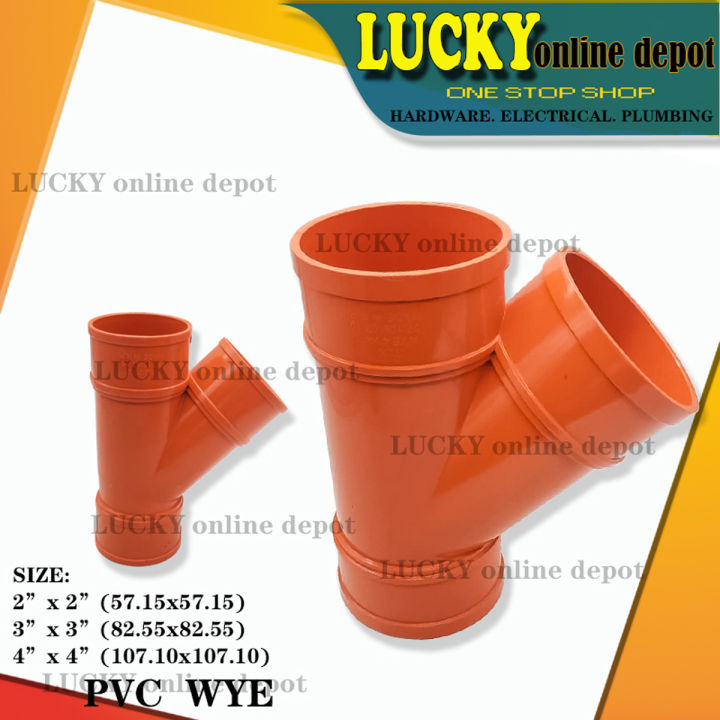 Orange Fitting Wye Pvc Pipe Sanitary Lazada Ph