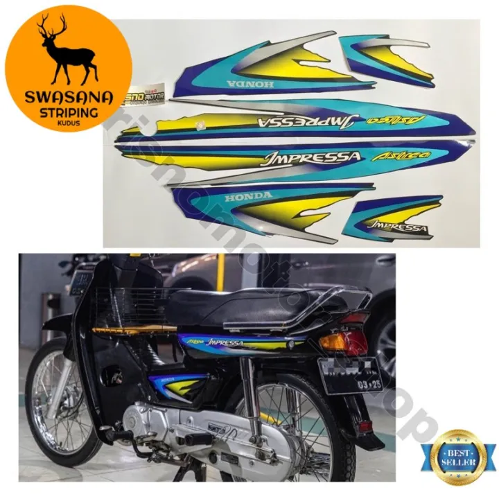 Striping Body Motor Honda Astrea Grand Sabit Sticker Grand