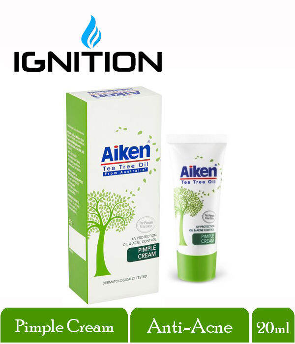 AIKEN Tea Tree Oil Pimple Cream 15g Lazada