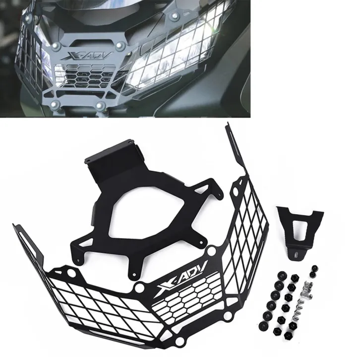 Motorcycle Headlight Grille Guard Protector Headlamp Grill Shield Cover