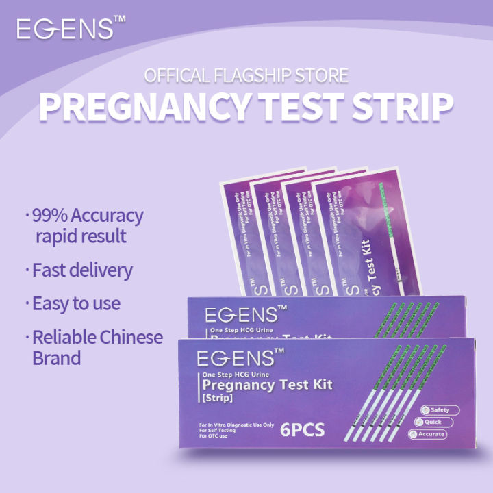 EGENS 6PCS Pregnancy Test Strips Kit HCG Urine Test Urine Pregnancy