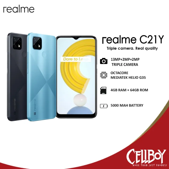 Ready Stock Realme C21y 4GB RAM 64GB ROM Lazada PH