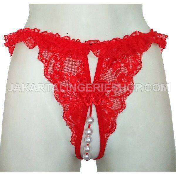 Jakarta Lingerie JLG145 Gstring Open Crotch Red Butterfly Sexy Lazada